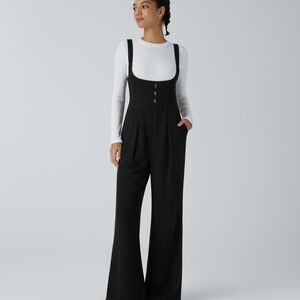 HALARA Black Wide-Leg Jumpsuit